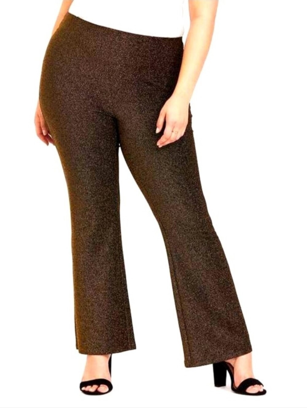 Torrid Shimmer Rib Pull On Flare Lounge Pant Size 0